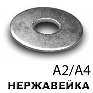 Шайба увеличенная DIN 440 для деревянных конструкций (нерж. сталь A2)